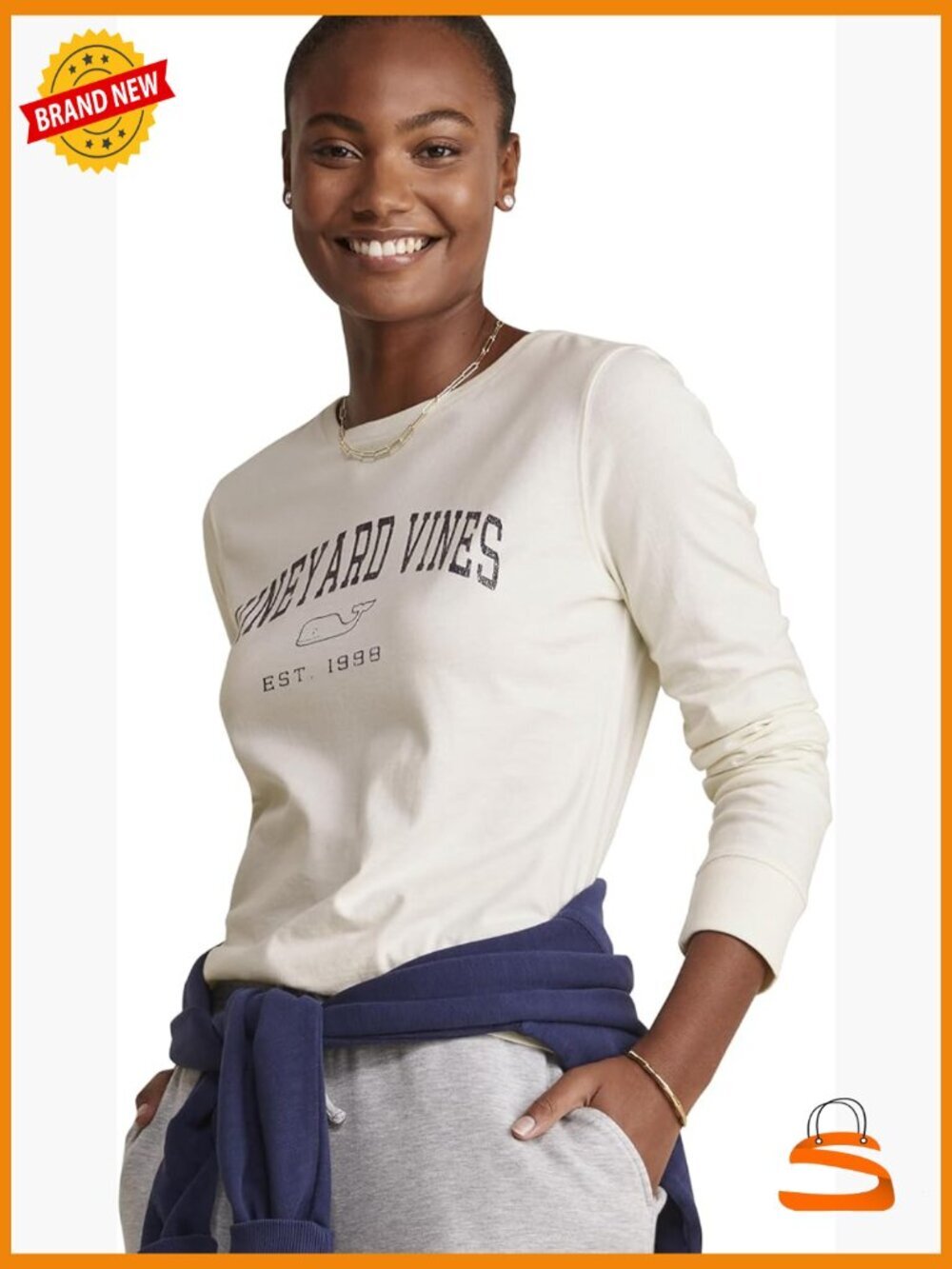 Long-Sleeve Relaxed Fit Cotton Tee
